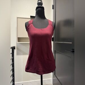 Prana shelf top with crossover back in large